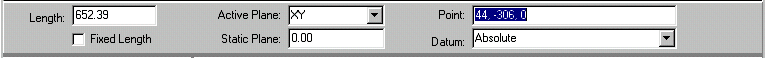 Create part, second point dialog