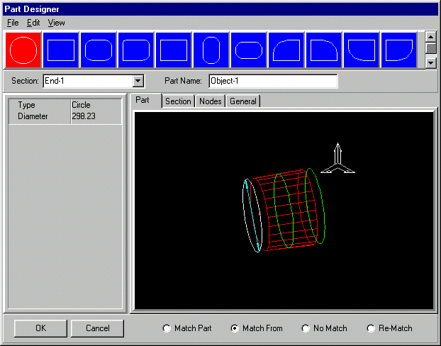 Edit dialog part tab