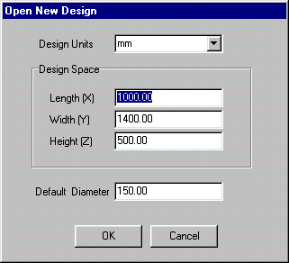 Open new CAD design