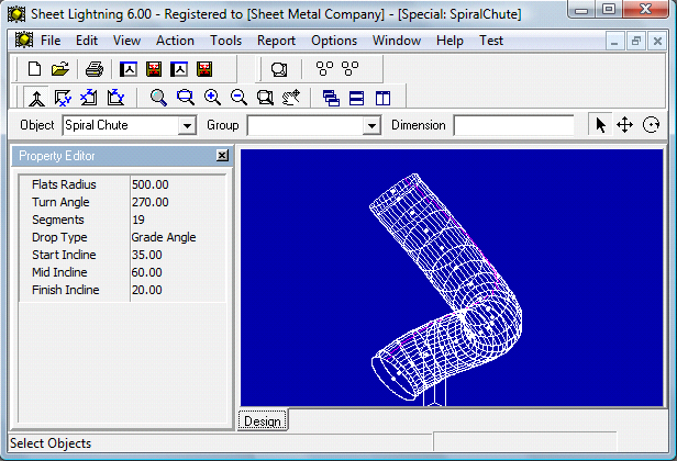 Special Spiral Chute Design Feature
